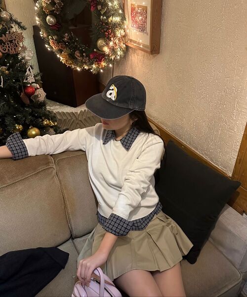 MUSINSA STANDARD WOMAN（ムシンサスタンダードウーマン）の「ウィメンズウォッシャブルスーピマコットンクルーネックニット[アイボリー]（ニット/セーター・レディース・その他・SMALL/MEDIUM/LARGE/X-SMALL）」の14枚目の写真