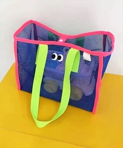 セール】【A4収納可能】目玉メッシュトートバッグ ビーチ プール