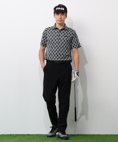 PING(ピン)の「【PING APPAREL】AZモノグラムジャカードブロックロゴ半袖ポロシャツ <PERFORMANCE> (MENS)(ポロシャツ・メンズ・ブラック/グレー/ホワイト・S/L/M/LL1/LL)」の19枚目の写真