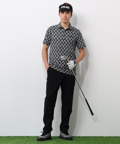 PING(ピン)の「【PING APPAREL】AZモノグラムジャカードブロックロゴ半袖ポロシャツ <PERFORMANCE> (MENS)(ポロシャツ・メンズ・ブラック/グレー/ホワイト・S/L/M/LL1/LL)」の20枚目の写真