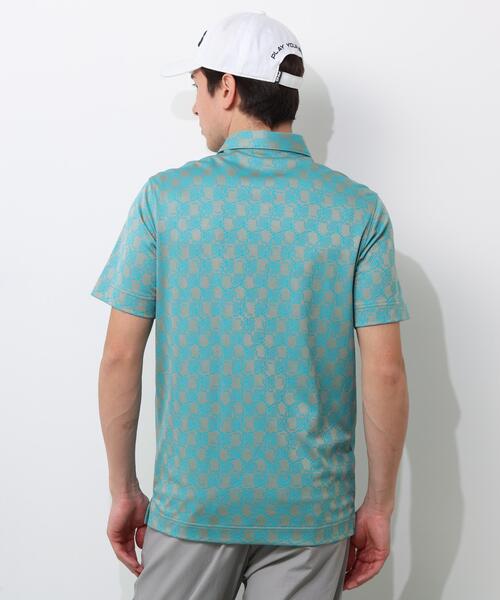 PING(ピン)の「【PING APPAREL】AZモノグラムジャカードブロックロゴ半袖ポロシャツ <PERFORMANCE> (MENS)(ポロシャツ・メンズ・ブラック/グレー/ホワイト・S/L/M/LL1/LL)」の5枚目の写真