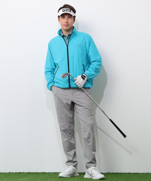PING(ピン)の「【PING APPAREL】AZモノグラムジャカードブロックロゴ半袖ポロシャツ <PERFORMANCE> (MENS)(ポロシャツ・メンズ・ブラック/グレー/ホワイト・S/L/M/LL1/LL)」の9枚目の写真
