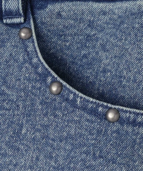 3.3 Field Trip (3.3フィールドトリップ)の「【セットアップ着用可能】3.3 Field Trip/スタッズデニムミニスカート(デニムスカート・レディース・ブラック/ブルー・MEDIUM/SMALL)」の12枚目の写真