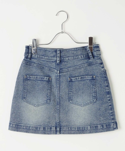 3.3 Field Trip (3.3フィールドトリップ)の「【セットアップ着用可能】3.3 Field Trip/スタッズデニムミニスカート(デニムスカート・レディース・ブラック/ブルー・MEDIUM/SMALL)」の7枚目の写真