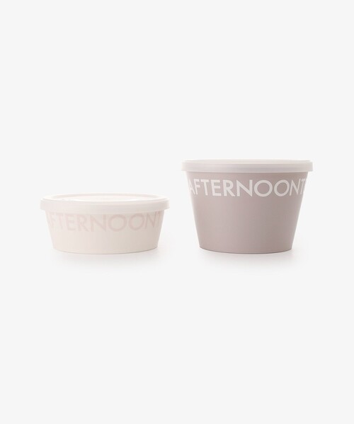 Afternoon Tea(アフタヌーンティー)の「山中塗ロゴワークス抗菌サークルランチボックス2個セット(お弁当箱・レディース・モカ・ONE SIZE)」の2枚目の写真