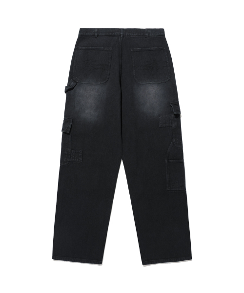 NICE GHOST CLUB（ナイスゴーストクラブ）の「CARPENTER CARGO WASHED JEANS_BLACK(NG2DFUD104A)（デニムパンツ・レディース・ブラック・S/M/L）」の14枚目の写真