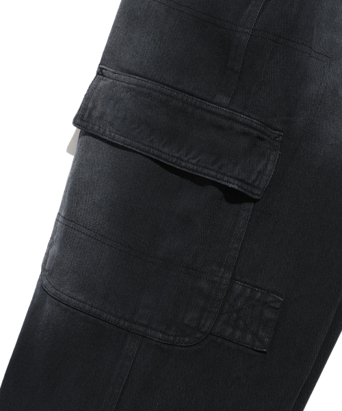 NICE GHOST CLUB（ナイスゴーストクラブ）の「CARPENTER CARGO WASHED JEANS_BLACK(NG2DFUD104A)（デニムパンツ・レディース・ブラック・S/M/L）」の12枚目の写真