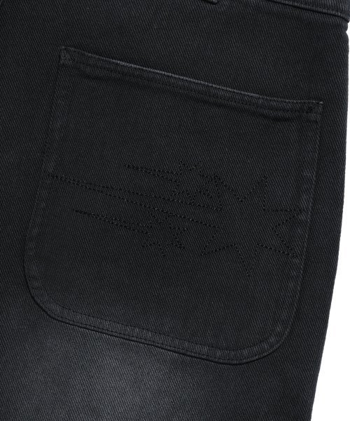 NICE GHOST CLUB（ナイスゴーストクラブ）の「CARPENTER CARGO WASHED JEANS_BLACK(NG2DFUD104A)（デニムパンツ・レディース・ブラック・S/M/L）」の10枚目の写真