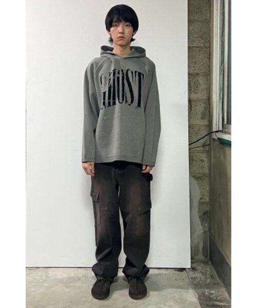 NICE GHOST CLUB（ナイスゴーストクラブ）の「CARPENTER CARGO WASHED JEANS_BLACK(NG2DFUD104A)（デニムパンツ・レディース・ブラック・S/M/L）」の5枚目の写真