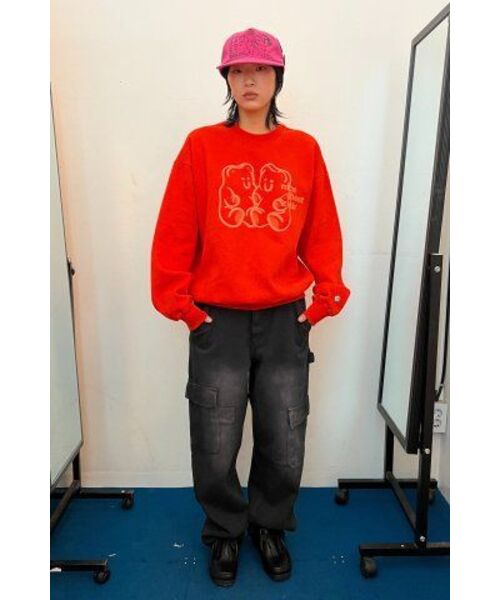 NICE GHOST CLUB（ナイスゴーストクラブ）の「CARPENTER CARGO WASHED JEANS_BLACK(NG2DFUD104A)（デニムパンツ・レディース・ブラック・S/M/L）」の4枚目の写真