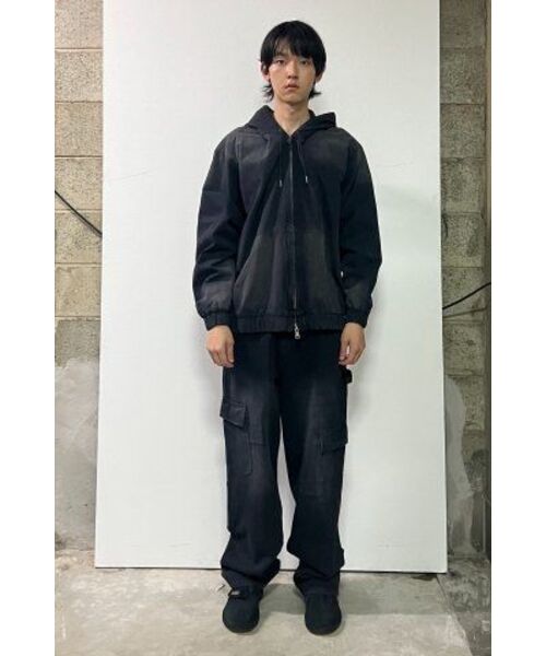 NICE GHOST CLUB（ナイスゴーストクラブ）の「CARPENTER CARGO WASHED JEANS_BLACK(NG2DFUD104A)（デニムパンツ・レディース・ブラック・S/M/L）」の3枚目の写真