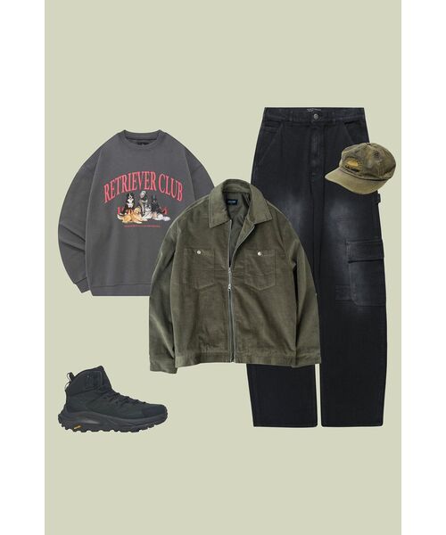 NICE GHOST CLUB（ナイスゴーストクラブ）の「CARPENTER CARGO WASHED JEANS_BLACK(NG2DFUD104A)（デニムパンツ・レディース・ブラック・S/M/L）」の2枚目の写真