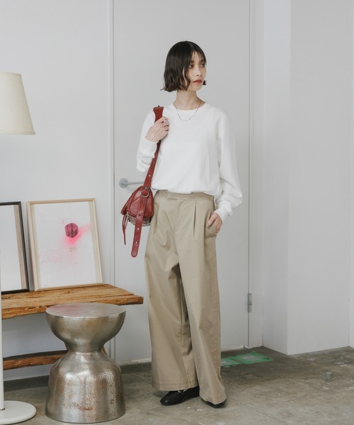 HANES(ヘインズ)の「Hanes 1P SHIRO L/S T-SHIRT / HM4-A201,HM4A201 秋服 冬服(Tシャツ/カットソー・メンズ・ホワイト・S/M/L/XL)」の7枚目の写真