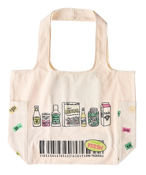 GLOBAL FORME CONCRETE(グローバルフォルムコンクリート)の「【AND PACKABLE】MBO ツイルマルシェバッグ(エコバッグ/サブバッグ・メンズ・ブルー/グリーン/ライトグリーン/ホワイト・FREE)」の3枚目の写真