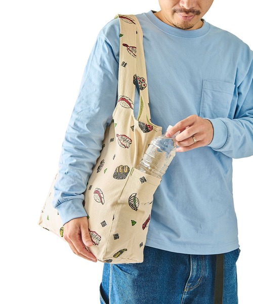 GLOBAL FORME CONCRETE(グローバルフォルムコンクリート)の「【AND PACKABLE】MBO ツイルマルシェバッグ(エコバッグ/サブバッグ・メンズ・ブルー/グリーン/ライトグリーン/ホワイト・FREE)」の10枚目の写真