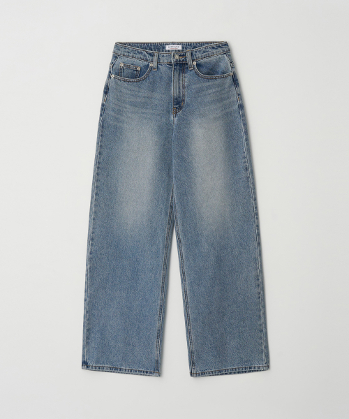 BUTTON UP(ボタンアップ)の「ベーシックウォッシュドワイドデニムパンツ(デニムパンツ・レディース・その他・SMALL/MEDIUM/LARGE)」の5枚目の写真