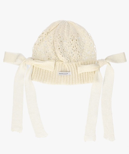 kaorinomori（カオリノモリ）の「kaorinomori  ラメルニット リゼ / カオリノモリ（ニットキャップ/ビーニー・レディース・ホワイト/モカ/ネイビー・FREE）」の8枚目の写真