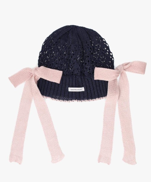 kaorinomori（カオリノモリ）の「kaorinomori  ラメルニット リゼ / カオリノモリ（ニットキャップ/ビーニー・レディース・ホワイト/モカ/ネイビー・FREE）」の18枚目の写真