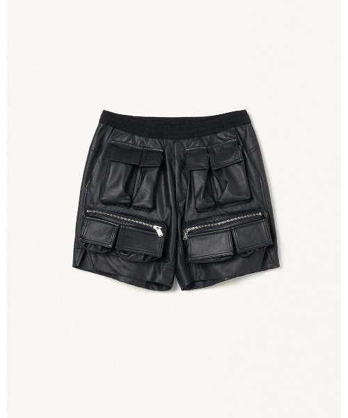 FORSOMEONE(フォーサムワン)の「FORSOMEONE TACTICS SHORTS LEATHER(その他パンツ・メンズ・ブラック・48/50)」の6枚目の写真