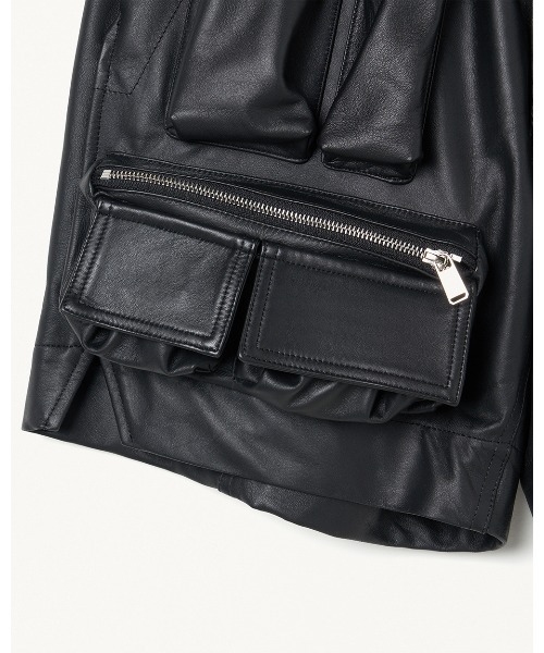 FORSOMEONE(フォーサムワン)の「FORSOMEONE TACTICS SHORTS LEATHER(その他パンツ・メンズ・ブラック・48/50)」の9枚目の写真