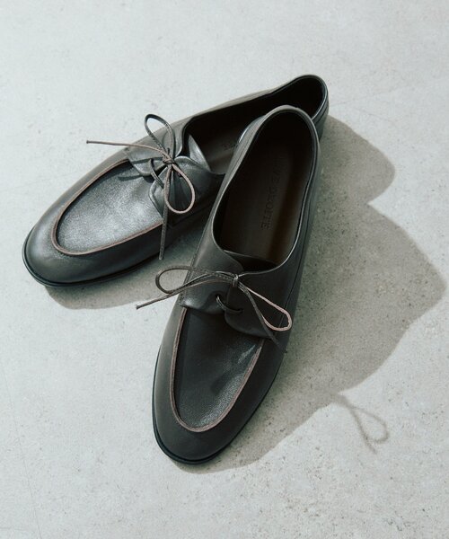 RIVE DROITE（リヴドロワ）の「予約【ハンサムに履ける】レースアップシューズ（その他シューズ・レディース・アイボリー/ダークブラウン・38/36/37）」の2枚目の写真