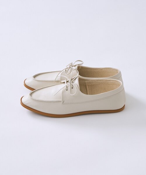 RIVE DROITE（リヴドロワ）の「予約【ハンサムに履ける】レースアップシューズ（その他シューズ・レディース・アイボリー/ダークブラウン・38/36/37）」の8枚目の写真