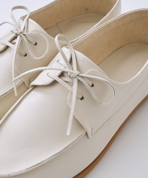 RIVE DROITE（リヴドロワ）の「予約【ハンサムに履ける】レースアップシューズ（その他シューズ・レディース・アイボリー/ダークブラウン・38/36/37）」の11枚目の写真