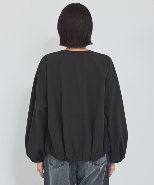 abahouse mavie(アバハウスマヴィ)の「【撥水加工】ノーカラーショートブルゾン/春服/ライトアウター/長袖/きれいめ(ブルゾン・レディース・ブラック/ベージュ・フリー)」の22枚目の写真