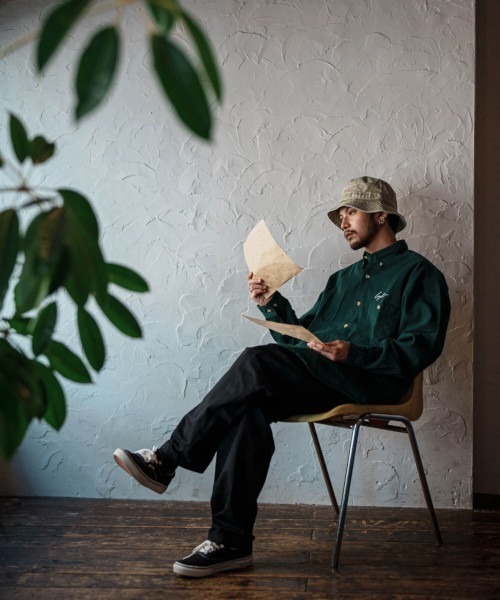 Leyline(レイライン)の「【Leyline】Heavyweight Denim Shirts(シャツ/ブラウス・メンズ・ブラウン/インディゴブルー・M/L/XL)」の5枚目の写真