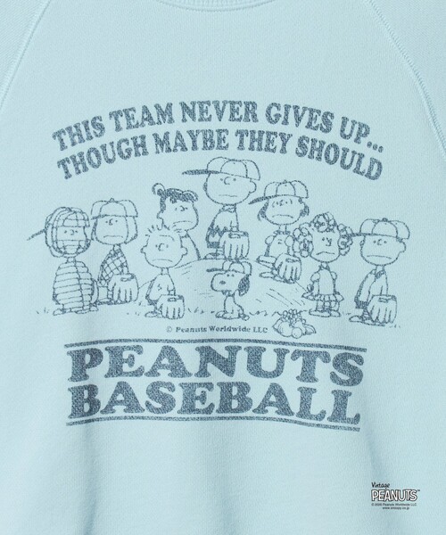 FRUIT OF THE LOOM(フルーツオブザルーム)の「<FRUIT OF THE LOOM×PEANUTS>スウェット 5分袖 / キッズ 140cm-150cm(Tシャツ/カットソー・キッズ・ダークグレー/ライトブルー/オフホワイト・140cm/150cm)」の14枚目の写真