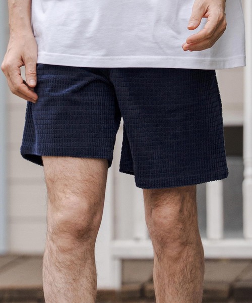 CAMBIO(カンビオ)の「mp14676-Jacquard Short Pants ショートパンツ(CAM26SS-030)(その他パンツ・メンズ・ブラック/ネイビー/ベージュ・M/S/L)」の1枚目の写真