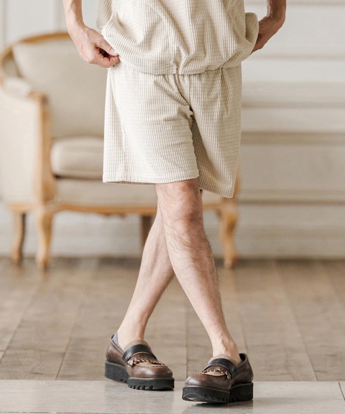 CAMBIO(カンビオ)の「mp14676-Jacquard Short Pants ショートパンツ(CAM26SS-030)(その他パンツ・メンズ・ブラック/ネイビー/ベージュ・M/S/L)」の5枚目の写真