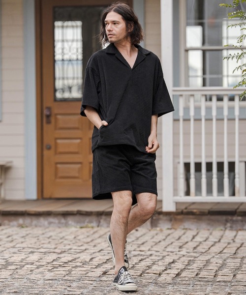 CAMBIO(カンビオ)の「mp14676-Jacquard Short Pants ショートパンツ(CAM26SS-030)(その他パンツ・メンズ・ブラック/ネイビー/ベージュ・M/S/L)」の12枚目の写真