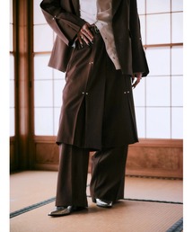 【TAJEN:T】TUCK DESIGN STUDS 2WAY PANTS/タックデザイン スタッズ2WAY パンツ/ セットアップ着用可能