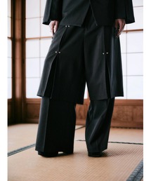 【TAJEN:T】TUCK DESIGN STUDS 2WAY PANTS/タックデザイン スタッズ2WAY パンツ/ セットアップ着用可能