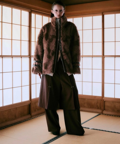 CREO STORE(クレオストア)の「【TAJEN:T】TUCK DESIGN STUDS 2WAY PANTS/タックデザイン スタッズ2WAY パンツ/ セットアップ着用可能(スラックス・レディース・ブラウン/チャコールグレー・2/1)」の11枚目の写真