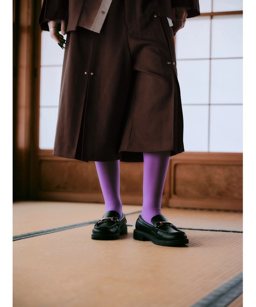 CREO STORE(クレオストア)の「【TAJEN:T】TUCK DESIGN STUDS 2WAY PANTS/タックデザイン スタッズ2WAY パンツ/ セットアップ着用可能(スラックス・レディース・ブラウン/チャコールグレー・2/1)」の8枚目の写真