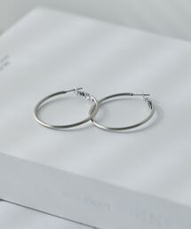 ステンレスフープピアス