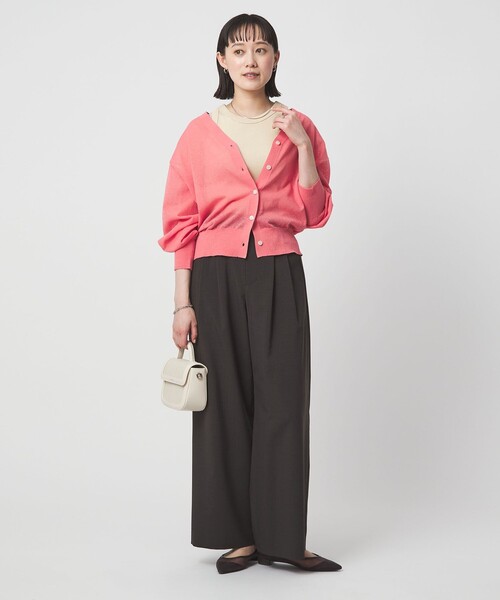 green label relaxing（グリーンレーベルリラクシング）の「アメリカン スリーブ タンクトップ 抗菌（タンクトップ・レディース・ダークブラウン/ベージュ/ブラック/オフホワイト・FREE）」の18枚目の写真