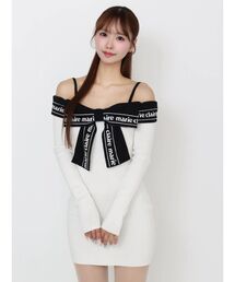 EATME | 【marie claire×EATME】リボンデザインニットワンピース(ワンピース)