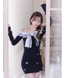 EATME | 【marie claire×EATME】リボンデザインニットワンピース(ワンピース)