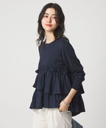 green label relaxing | ティアード ドッキング プルオーバー ニット 3(ニット/セーター)