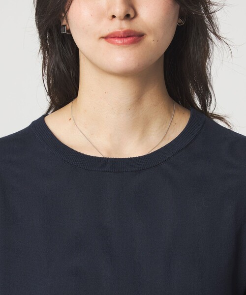 green label relaxing(グリーンレーベルリラクシング)の「ティアード ドッキング プルオーバー ニット 3(ニット/セーター・レディース・ブラック/ブラウン/ネイビー・FREE)」の21枚目の写真