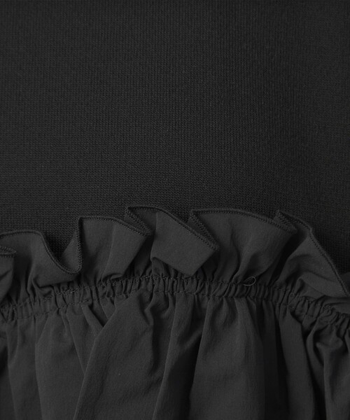 green label relaxing(グリーンレーベルリラクシング)の「ティアード ドッキング プルオーバー ニット 3(ニット/セーター・レディース・ブラック/ブラウン/ネイビー・FREE)」の17枚目の写真