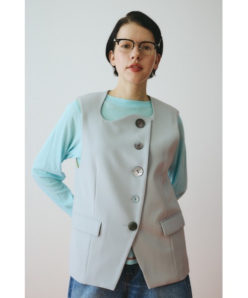 セール】HeRIN.CYE｜ヘリンドットサイのベスト（ブルー・ネイビー/青色