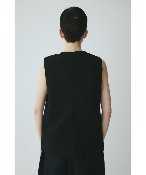 HeRIN.CYE(ヘリンドットサイ)の「Wave neck vest ウェーブネックベスト(ベスト・レディース・ブルー/オフホワイト/ブラック・FREE)」の10枚目の写真