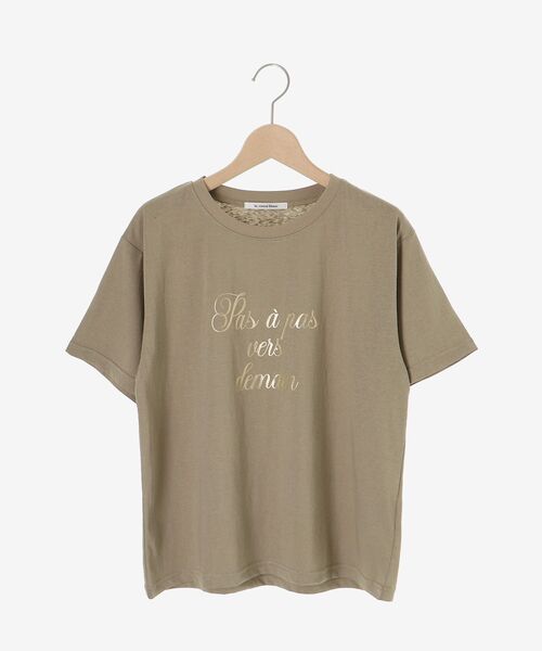 le.coeur blanc(ルクールブラン)の「ハクフレーズTシャツ(Tシャツ/カットソー・レディース・オフホワイト/ネイビー/モカ・38)」の17枚目の写真