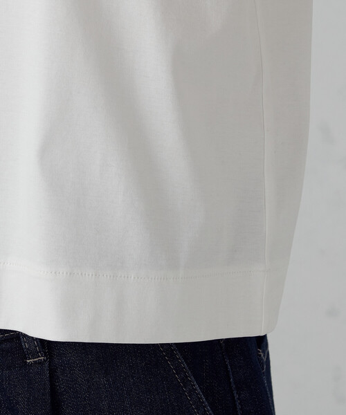 COMME CA ISM(コムサイズム)の「ボックスシルエット クロップド丈Tシャツ(Tシャツ/カットソー・レディース・チャコール/ブラック/サックスブルー/ホワイト/ダークブラウン・X-LARGE/LARGE/MEDIUM/SMALL)」の13枚目の写真