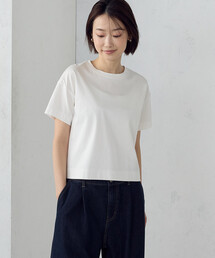 COMME CA ISM | ボックスシルエット クロップド丈Tシャツ(Tシャツ/カットソー)