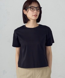 ボックスシルエット クロップド丈Tシャツ